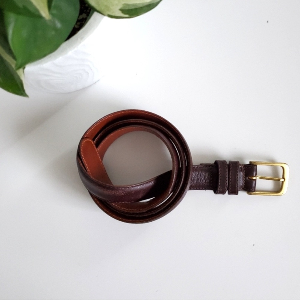 Coach Leather Burgundy Belt